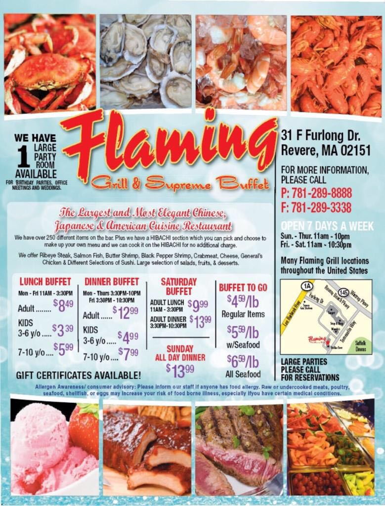 Flaming grill coupons
